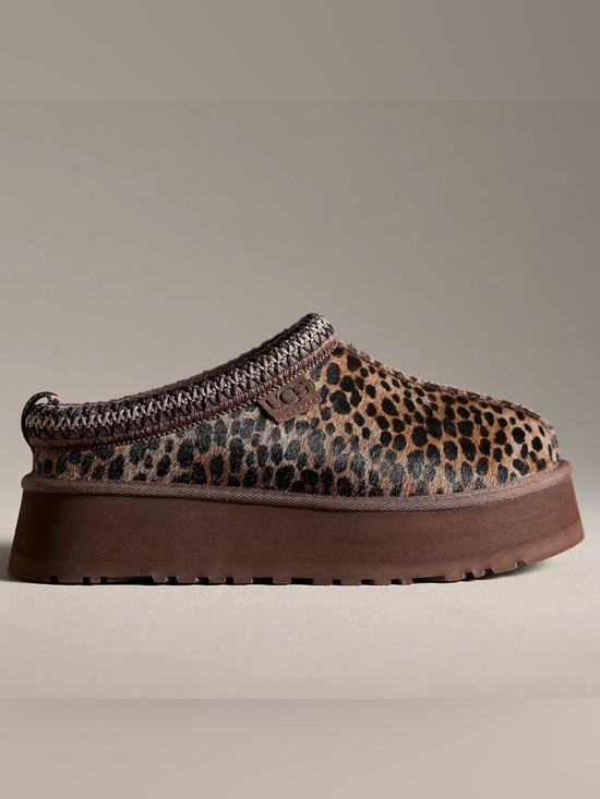 UGG Shoes - . UGG TAZZ Leopard Brown Caspian Platform Slipper Shoes
